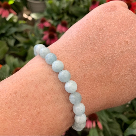 marina wildhawk designs Jewelry - Aquamarine crystal/gemstone bracelet